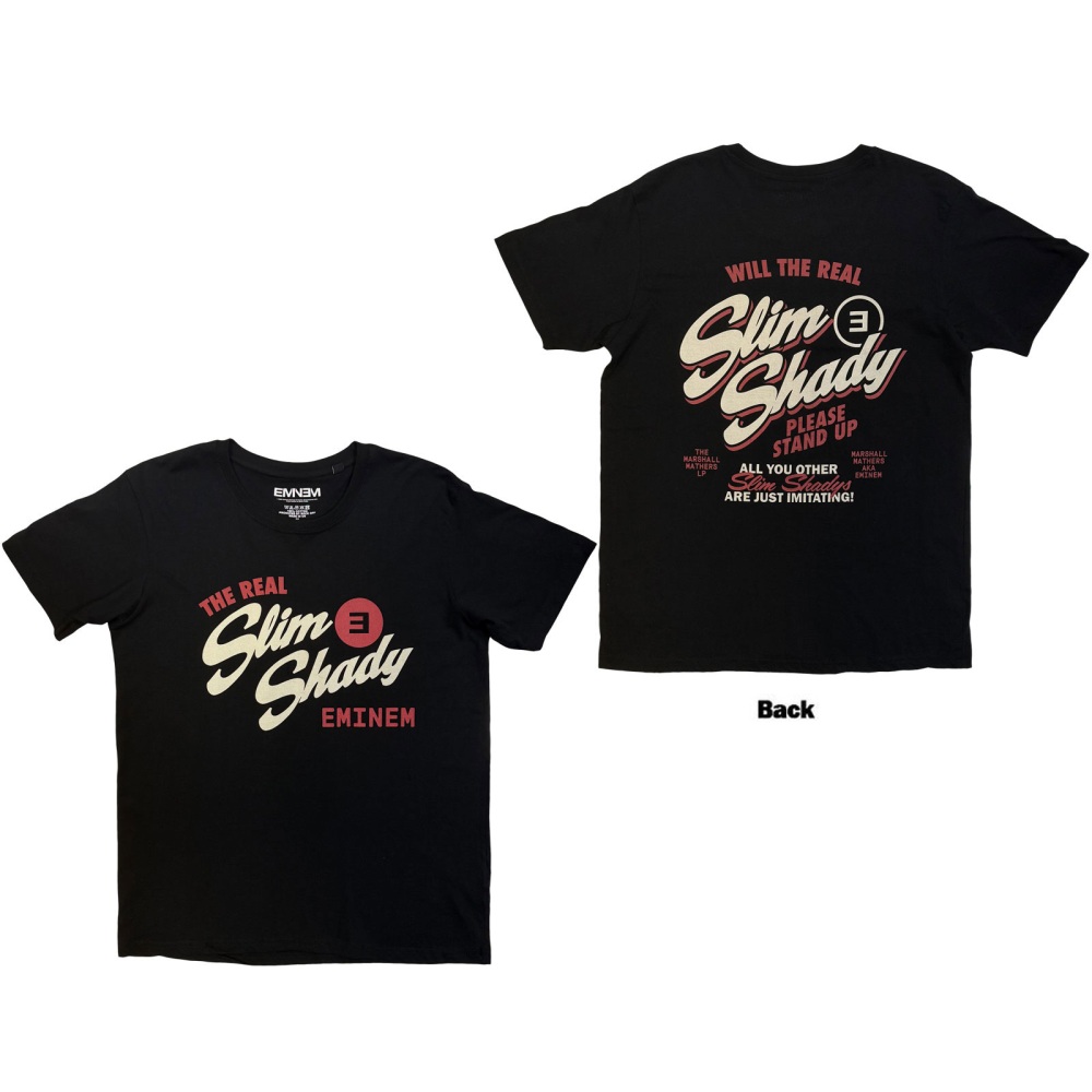 Eminem - The Real Slim Shady Heren Tshirt - Zwart